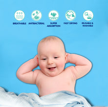 1st Step Supa - Dry Extra Absorbent Dry Sheet/Bed Protector/Mattress Protector (Light Blue, Small (50 * 70 cm))