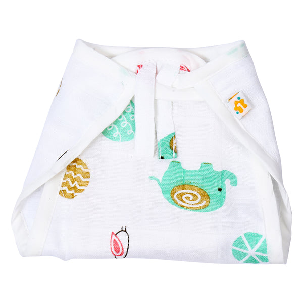 1st Step 100% Muslin Washable Reusable Baby Nappies single piece