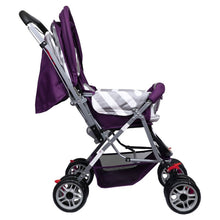 1st Step Yoyo Baby Stroller with 5 Point Safety Harness and Reversible Handlebar Stroller-Purple