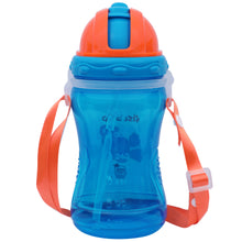 1st Step Spill Proof BPA Free Polypropylene Straw Sipper With Strap-Blue