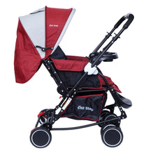 1st Step Cloudie Baby Stroller With 5 Point Safety Harness And Reversible HandleBar - Maroon