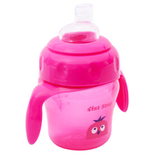 1st Step 150ml Birdie BPA Free Non-SpiII Interchangeable Sipper / Sippy Cup with Soft Silicone Spout And Straw-Pink