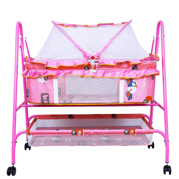 1st Step Cradle With Swing And Mosquito Net - Pink