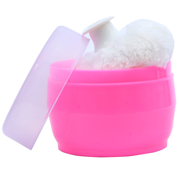 1st Step BPA Free Powder Puff With Powder Storage Box - Pink