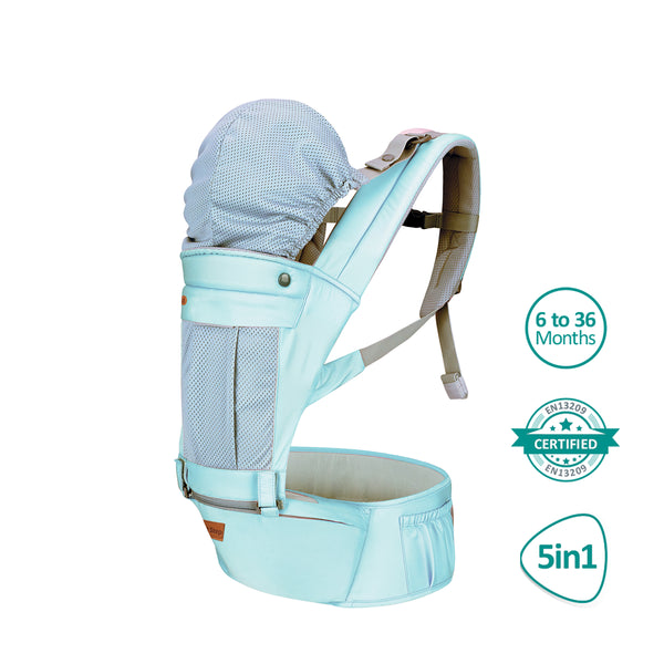 1st Step 5 In 1 Hip Seat Baby Carrier - Blue