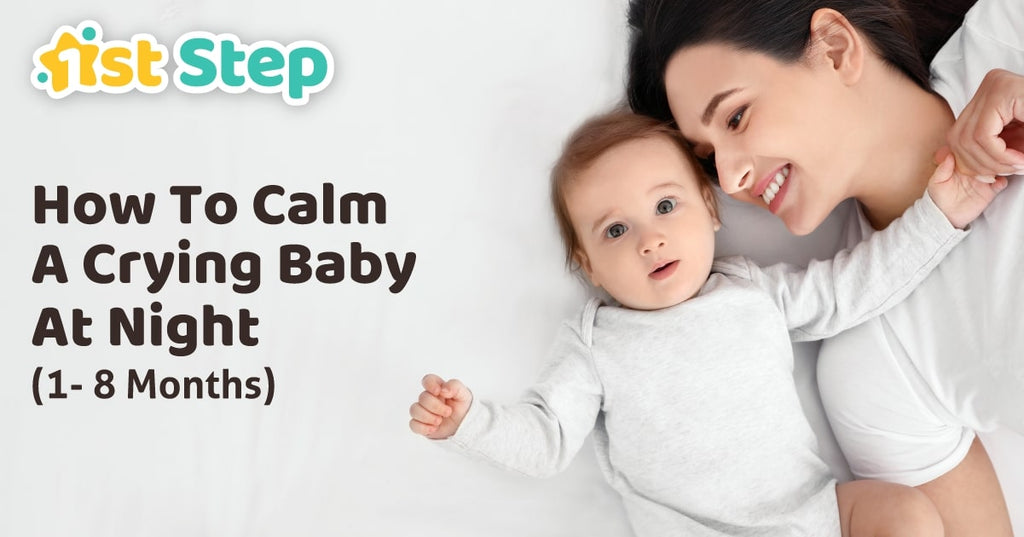 how to calm a crying baby at night