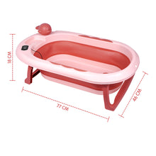 1st Step Folding Bath Tub with Thermometer and Anti-Skid Base for Kids of 0 to 3 Years (Pink)