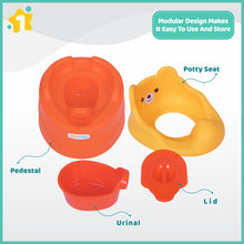 1st Step Adaptable Baby Potty Seat/Potty Trainer Set (Orange)