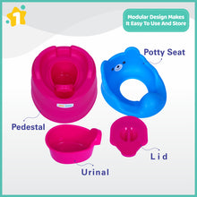 1st Step Adaptable Baby Potty Seat/Potty Trainer Set (Pink)