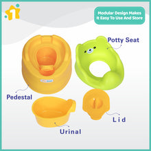 1st Step Adaptable Baby Potty Seat/Potty Trainer Set (Yellow)