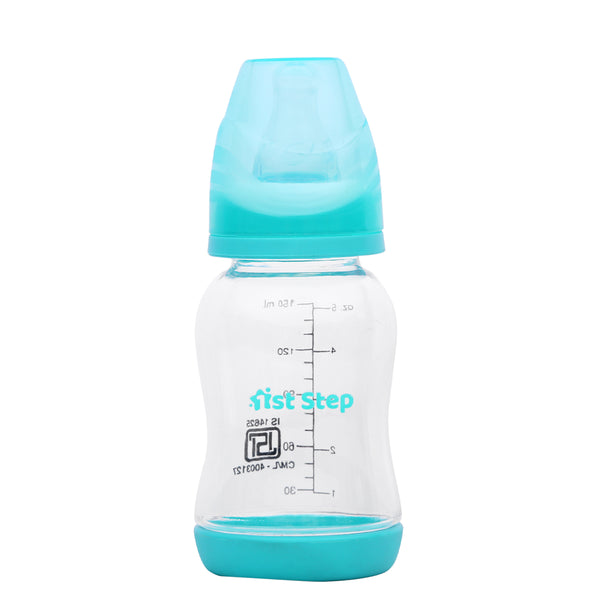 1st Step Tritan Baby Feeding Bottle With Anti-Colic Nipple - 125 ml  (Mint Green)