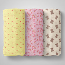 1st Step 100% Cotton Muslin Baby Swaddle Set, Pack of 3, Size-120cm x 100cm