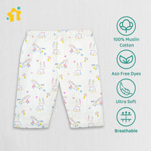 1st Step 100% Soft Muslin Cotton Baby Pants - Pack of 3 - 3-6 Months