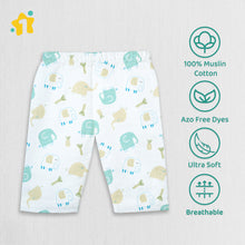 1st Step 100% Soft Muslin Cotton Baby Pants - Pack of 4 - New Born