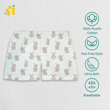 1st Step 100% Soft Muslin Cotton Baby Shorts - Pack of 3 - New Born