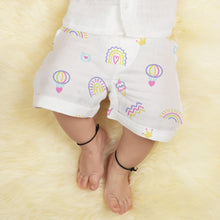 1st Step 100% Soft Muslin Cotton Baby Shorts - Pack of 4 - 0-3 Months