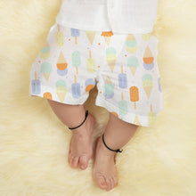 1st Step 100% Soft Muslin Cotton Baby Shorts - Pack of 4 - New Born