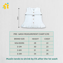 1st Step 100% Soft Muslin Cotton Button Baby Frill Frock - Pack Of 3 - 6-9 Months