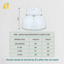 1st Step 100% Soft Muslin Cotton Snap Button Baby Frock - Pack Of 3 - 3-6 Months