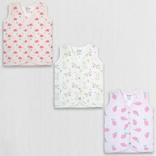 1st Step 100% Soft Muslin Cotton Snap Button Baby Jhabla - Pack Of 3 - New Born