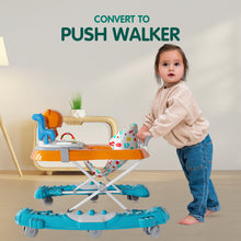 1st Step Walker with Push Handle, Musical Play Tray and Multi Level Height Adjustment