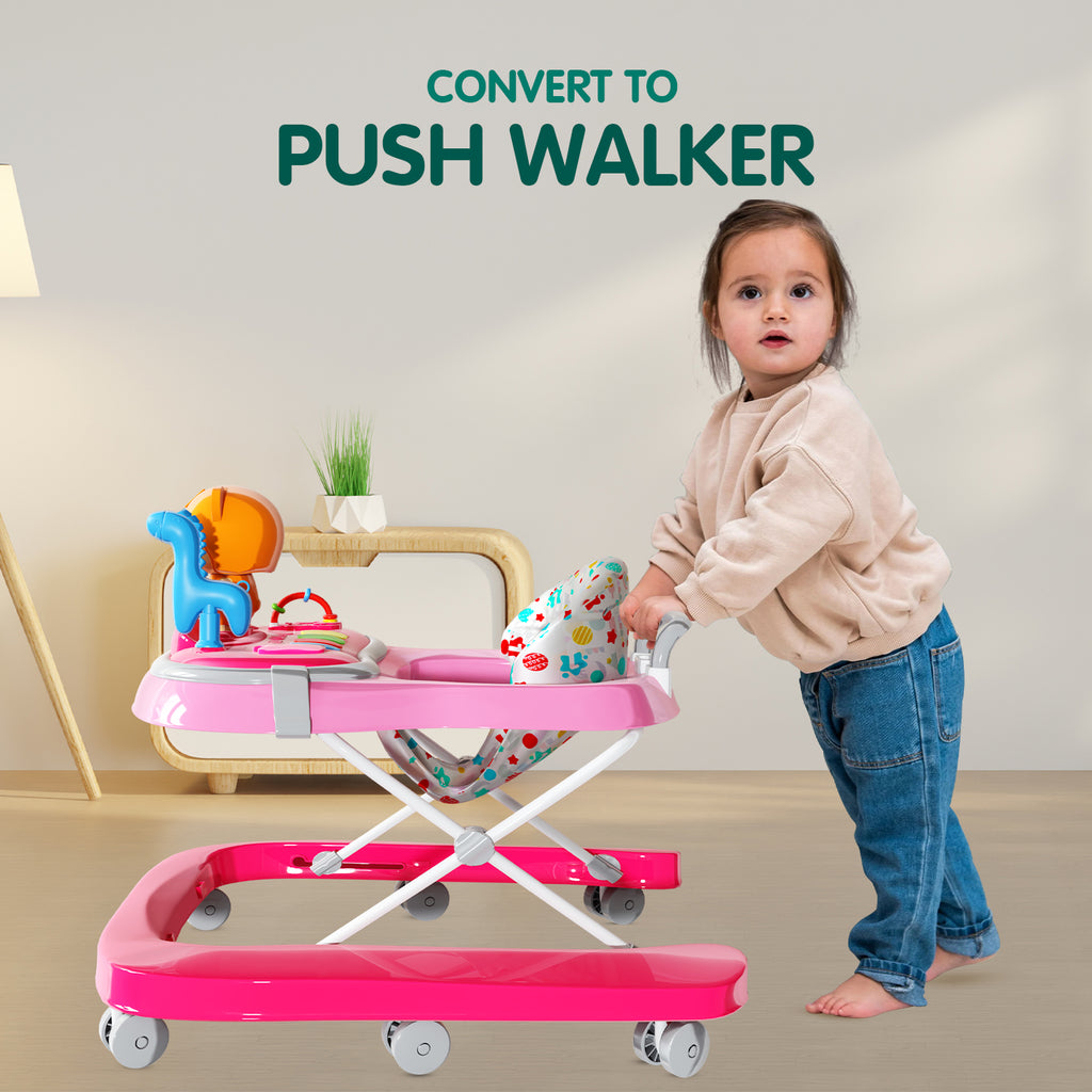 Play Walker 1st Step Walker with Push Handle, Musical Play Tray and Multi Level He
