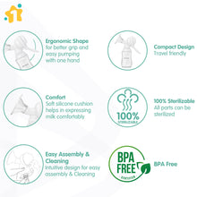 1st Step BPA Manual Breast Pump With Easy 8.5 cm Silicone Massage Cushion & Ergonomic Handle