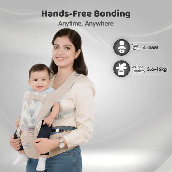 1st Step 5 in 1 Hip Seat Baby Carrier (Cream)
