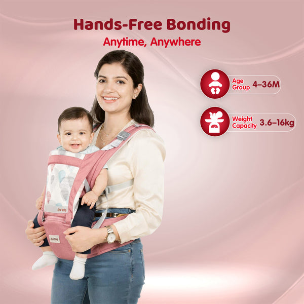 1st Step 5 in 1 Hip Seat Baby Carrier (Red)