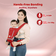 1st Step 5 in 1 Hip Seat Baby Carrier (Red)