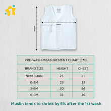 1st Step 100% Soft Muslin Cotton Side Knot Baby Jhabla - Pack Of 4 - 6-9 Months
