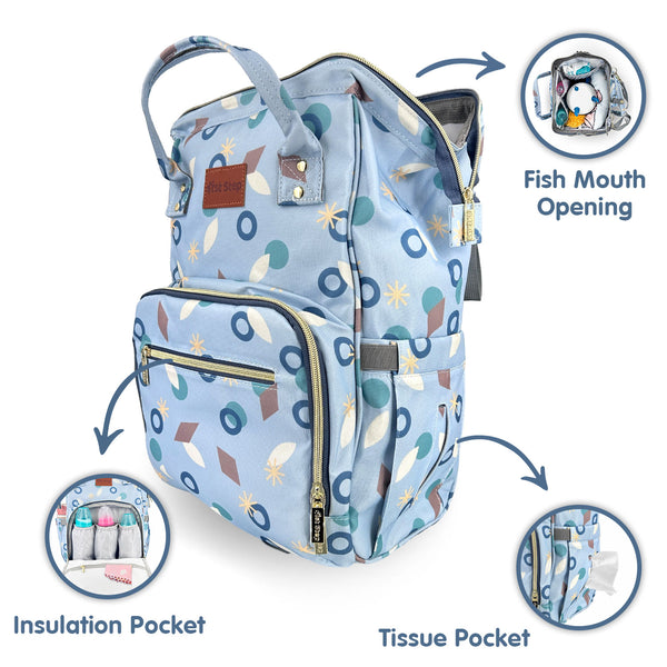 1st Step Smart And Multi-Functional Diaper Bag - Blue
