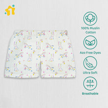1st Step 100% Soft Muslin Cotton Baby Shorts - Pack of 3- 3-6 Months