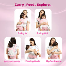 1st Step 5 In 1 Hip Seat Baby Carrier - Pink