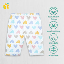 1st Step 100% Soft Muslin Cotton Baby Pants - Pack of 4 - New Born