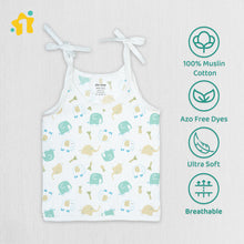 1st Step 100% Soft Muslin Cotton Up Knot Baby Jhabla - Pack of 4 - 6-9 Months