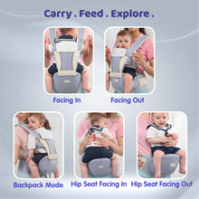1st Step 5 in 1 Hip Seat Baby Carrier With Waist Support Tightener (Grey)