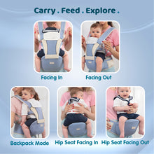 1st Step 5 in 1 Hip Seat Baby Carrier With Waist Support Tightener (Blue)