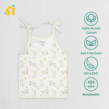 1st Step 100% Soft Muslin Cotton Up Knot Baby Jhabla - Pack of 3 - 6-9 Months