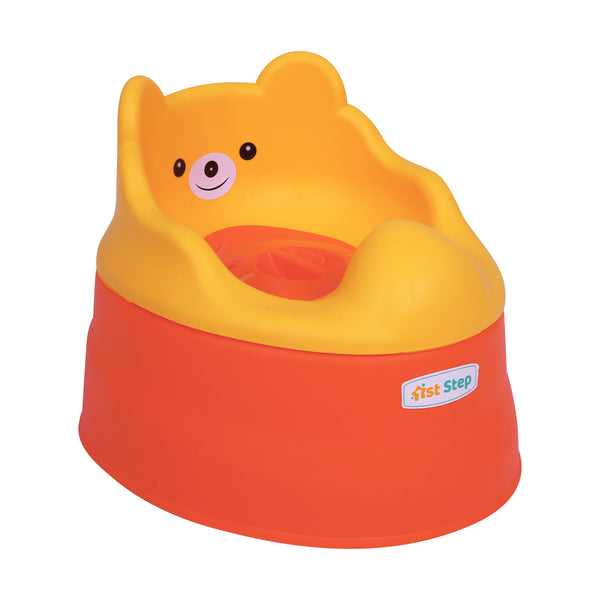 1st Step Adaptable Baby Potty Seat/Potty Trainer Set (Orange)