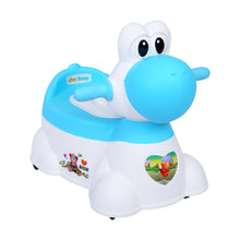 1st Step Musical Baby Toilet/Potty Trainer/Seat With Removable Tray, Wheels & Closing Lid (Blue)