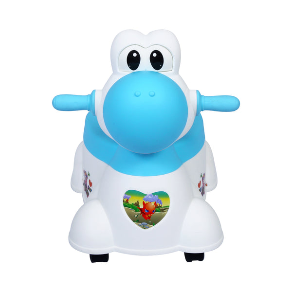 1st Step Musical Baby Toilet/Potty Trainer/Seat With Removable Tray, Wheels & Closing Lid (Blue)
