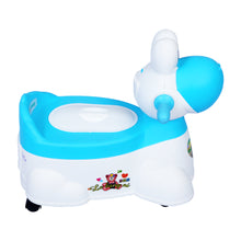 1st Step Musical Baby Toilet/Potty Trainer/Seat With Removable Tray, Wheels & Closing Lid (Blue)