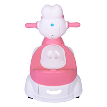 1st Step Musical Baby Toilet/Potty Trainer/Seat With Removable Tray, Wheels & Closing Lid (Pink)