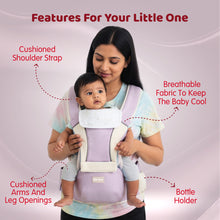 1st Step 5 in 1 Hip Seat Baby Carrier With Waist Support Tightener (Lavender)