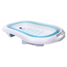 1st Step Folding Bath Tub with Temperature Sensitive Plug and Anti-Skid Base for Kids of 0 to 3 Years Up to 20 Kgs Weight Capacity (Large, Blue)