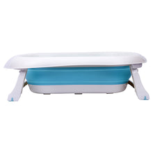1st Step Folding Bath Tub with Temperature Sensitive Plug and Anti-Skid Base for Kids of 0 to 3 Years Up to 20 Kgs Weight Capacity (Large, Blue)