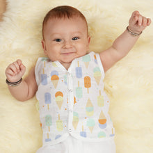 1st Step 100% Soft Muslin Cotton Snap Button Baby Jhabla - Pack Of 4 - 0-3 Months