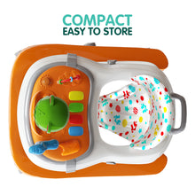 1st Step Walker with Push Handle, Musical Play Tray and Multi Level Height Adjustment