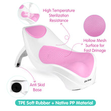1st Step Portable Baby Bather/Bath Seat with Anti-Skid Base (Pink)